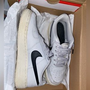 Light gray/blue Air Force ones